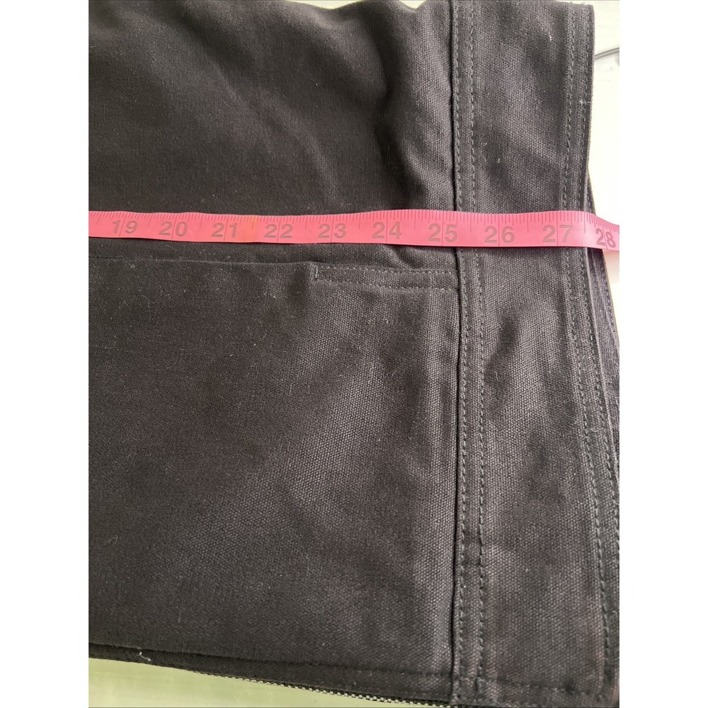 Wolverine Vest Men XLarge Black Canvas Fleece Lined Outdoor Workwear Pockets - Picture 16 of 16
